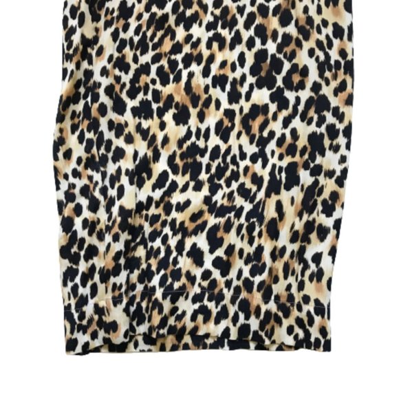 Suzie Winkle Tilio Trousers Pants Womens 34 XS Black Tan Leopard Print Wide Leg - Picture 12 of 12